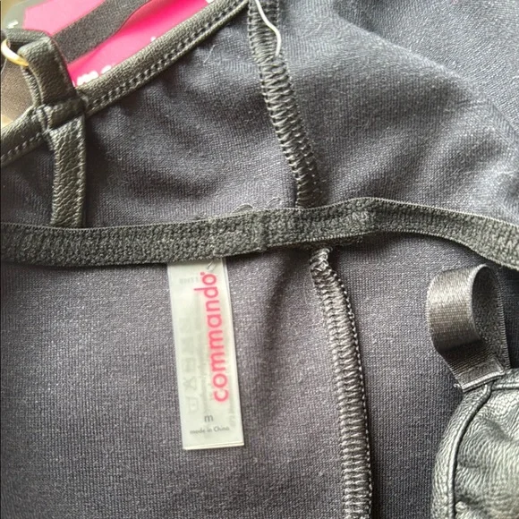 Commando Black Faux Leather Bralette - Picture 5 of 9